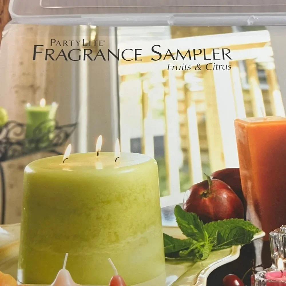 Partylite Fragrance Sampler 12 votives 7 tealights new fruit & citrus scents